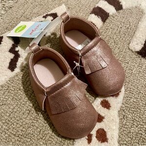 Cat & Jack Shimmering Rose Moccasins (9-12m)